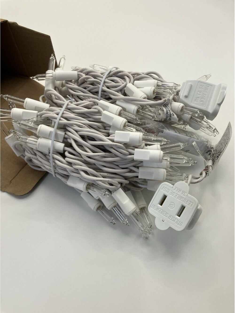 Christmas Lights 200 Count Mini Lights 21Ft White Wire Indoor/outdoor 2 Pack